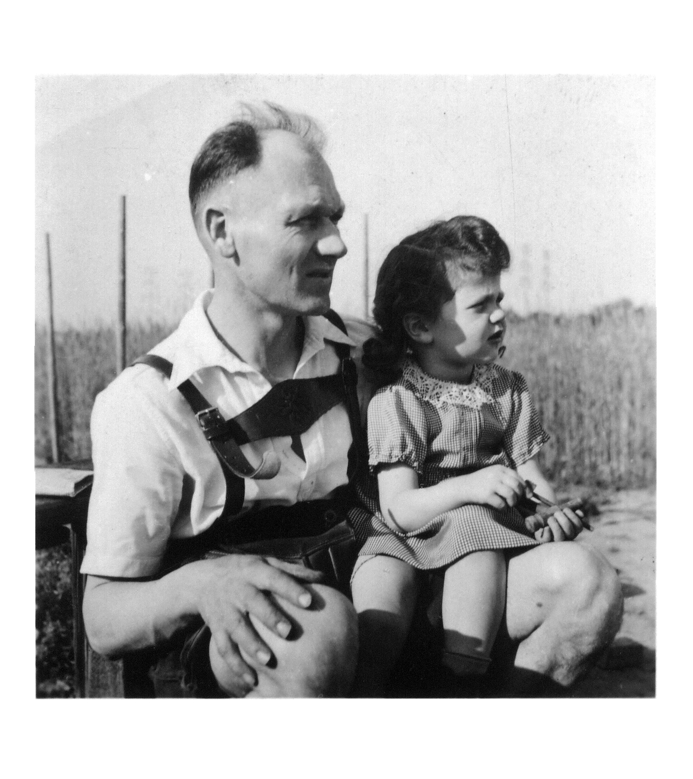 Friedrich Wilhelm (Fritz) Schaefer mit Tochter Erika